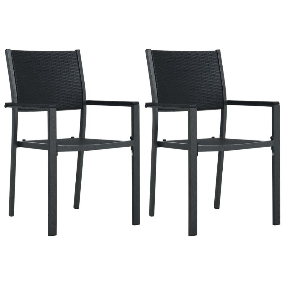 Set de mobilier de grădină, 3 piese, negru - 2 | YEO