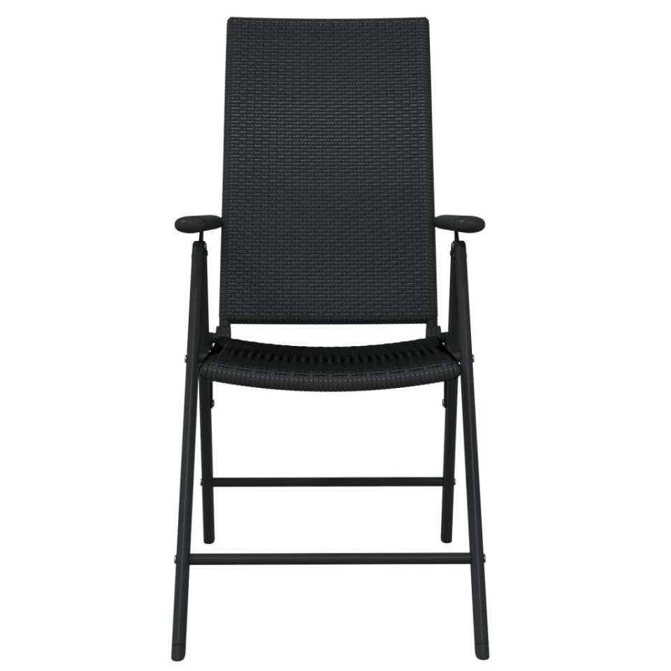 Set de servit masa pentru grădină, 7 piese, negru - 3 | YEO