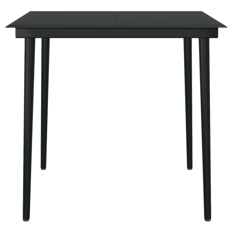Set mobilier de grădină, 3 piese, negru - 4 | YEO