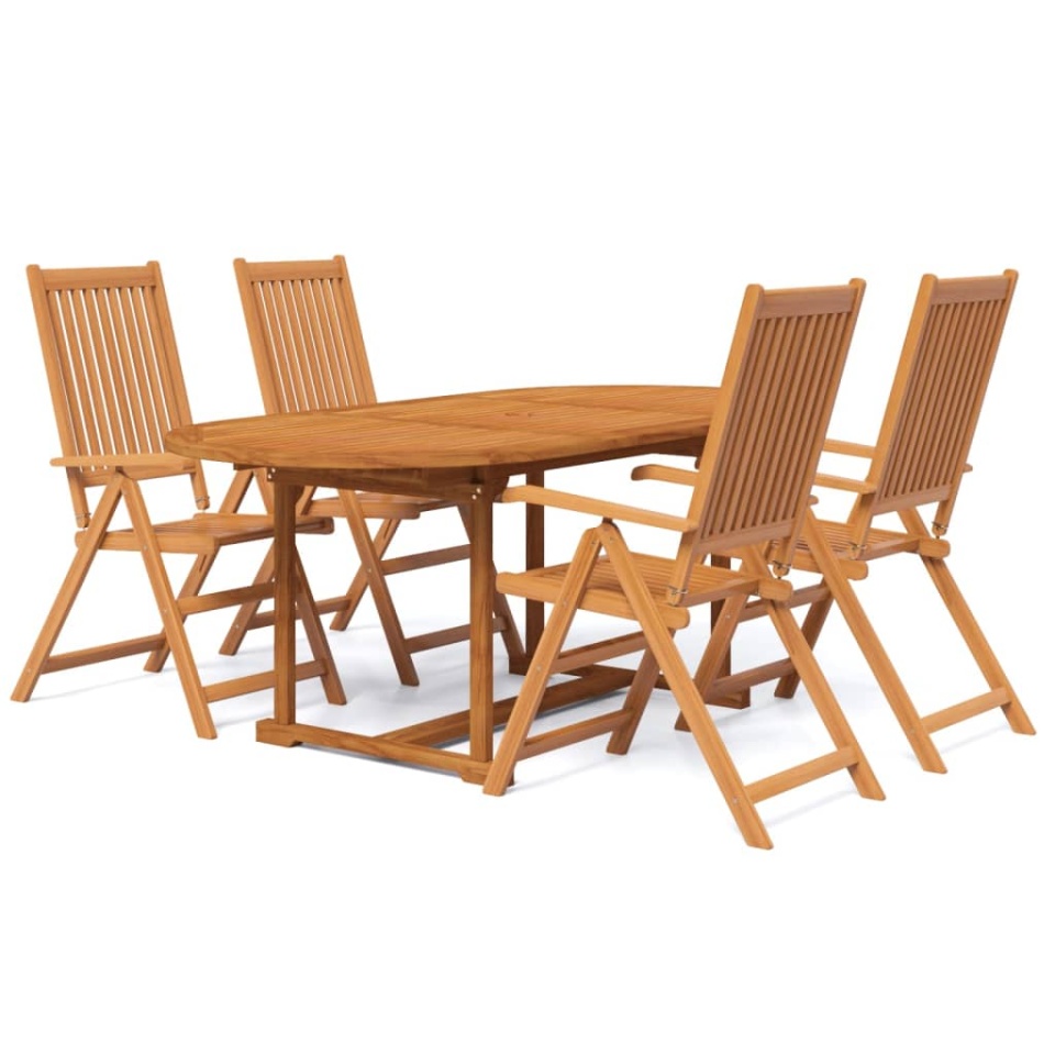 Set mobilier de grădină, 5 piese, lemn masiv de acacia - 1 | YEO