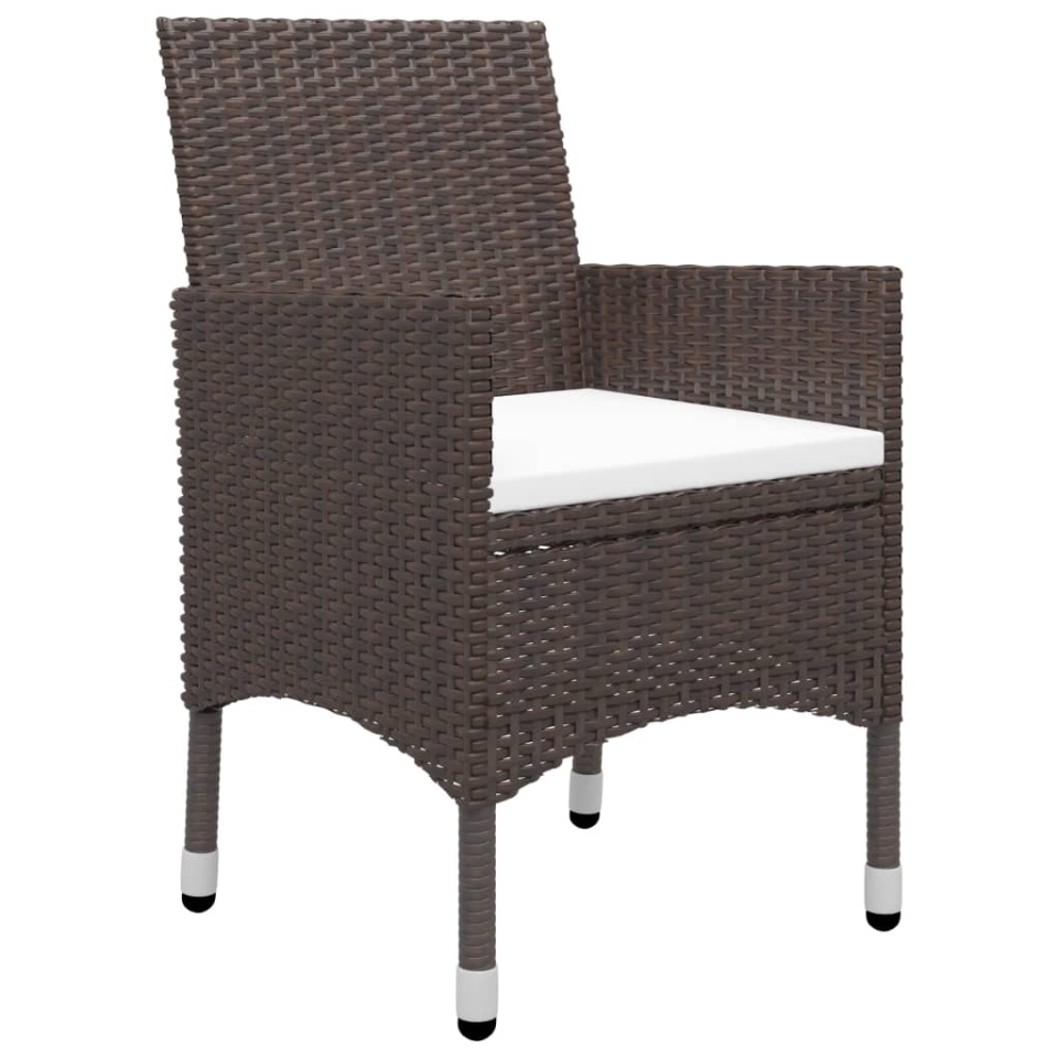 Set mobilier de grădină, 5 piese, maro - 4 | YEO