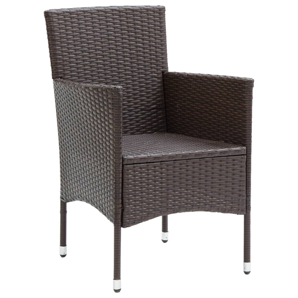 Set mobilier de grădină, 7 piese, maro, poliratan - 4 | YEO