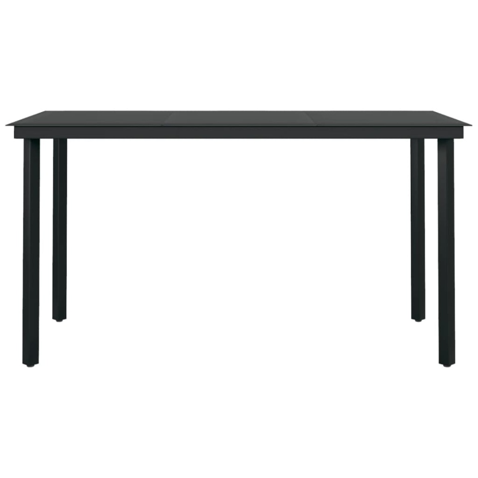 Set mobilier de grădină, 7 piese, maro și negru - 4 | YEO