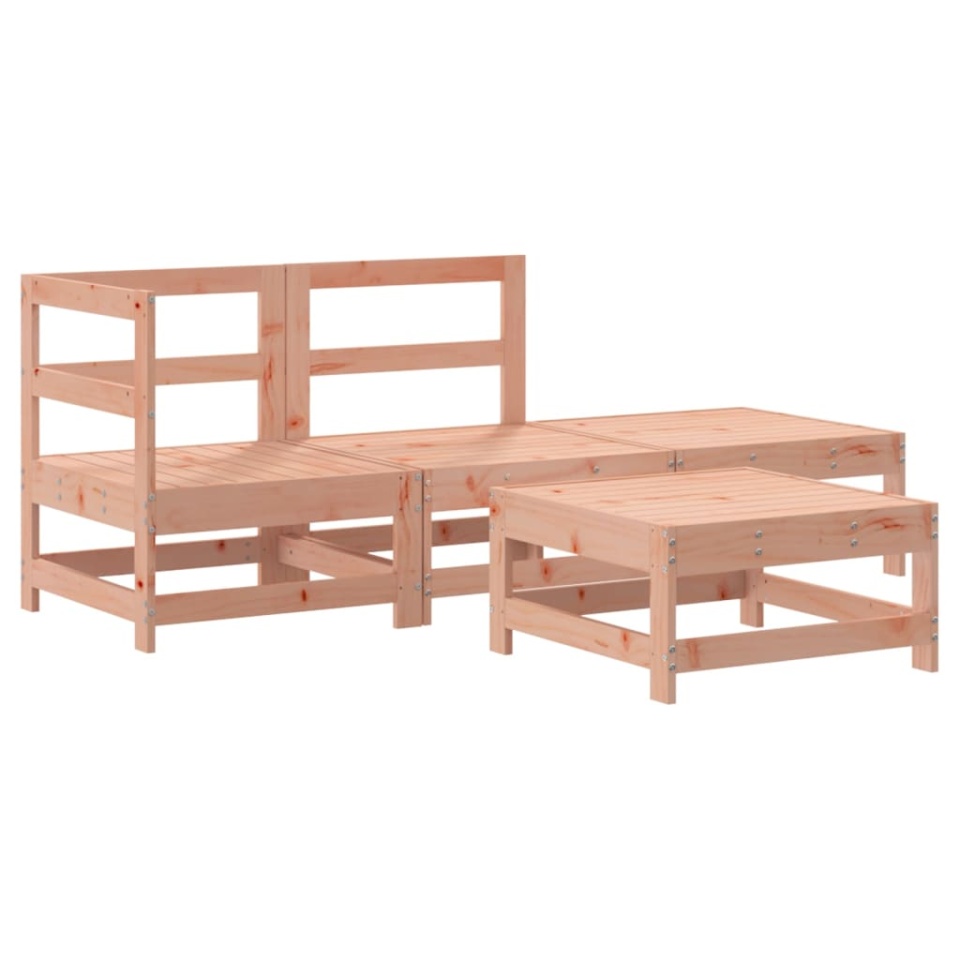 Set mobilier de grădină cu perne, 4 piese, lemn masiv douglas - 2 | YEO