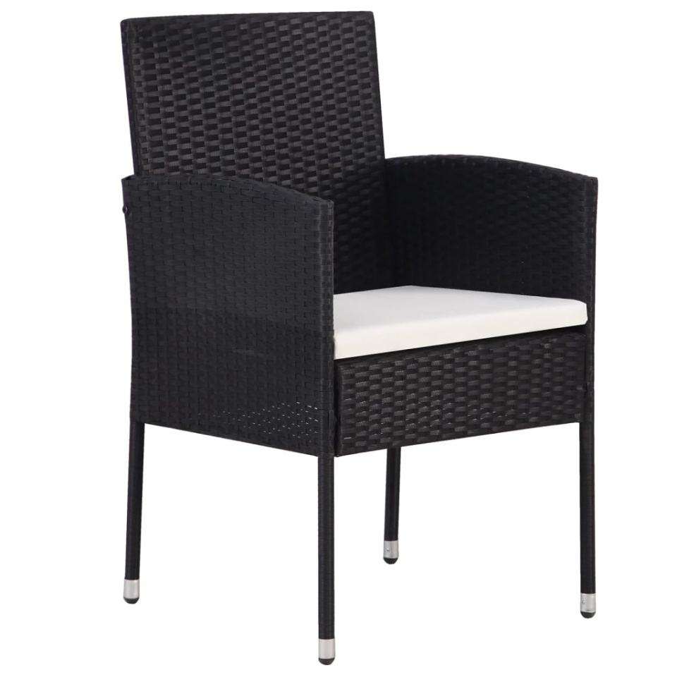 Set mobilier pentru grădină, 9 piese, negru - 2 | YEO