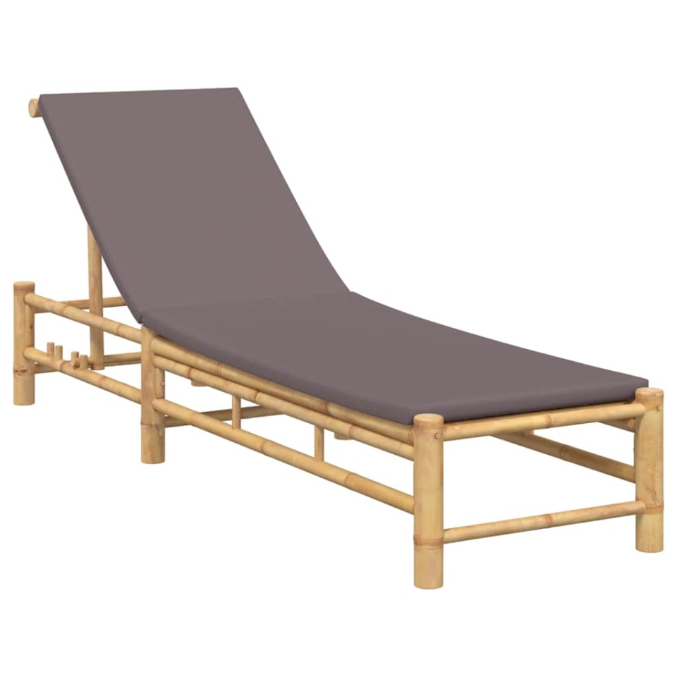 Sezlong cu perne 55x199x30 cm bambus - 1 | YEO