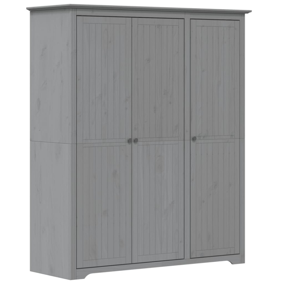 Șifonier BODO, gri, 146x53,5x173 cm, lemn masiv de pin - 1 | YEO
