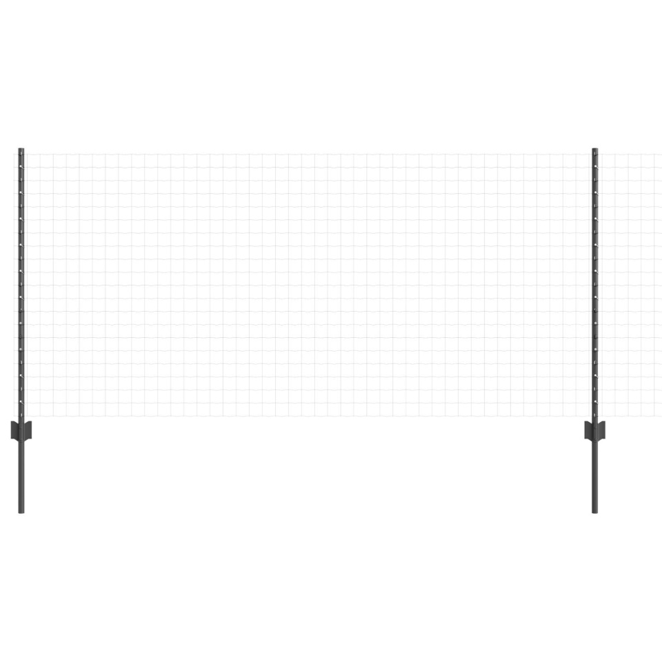 Stâlpi de gard 88 pcs U-Channel Gri 140 cm Oțel - 2 | YEO