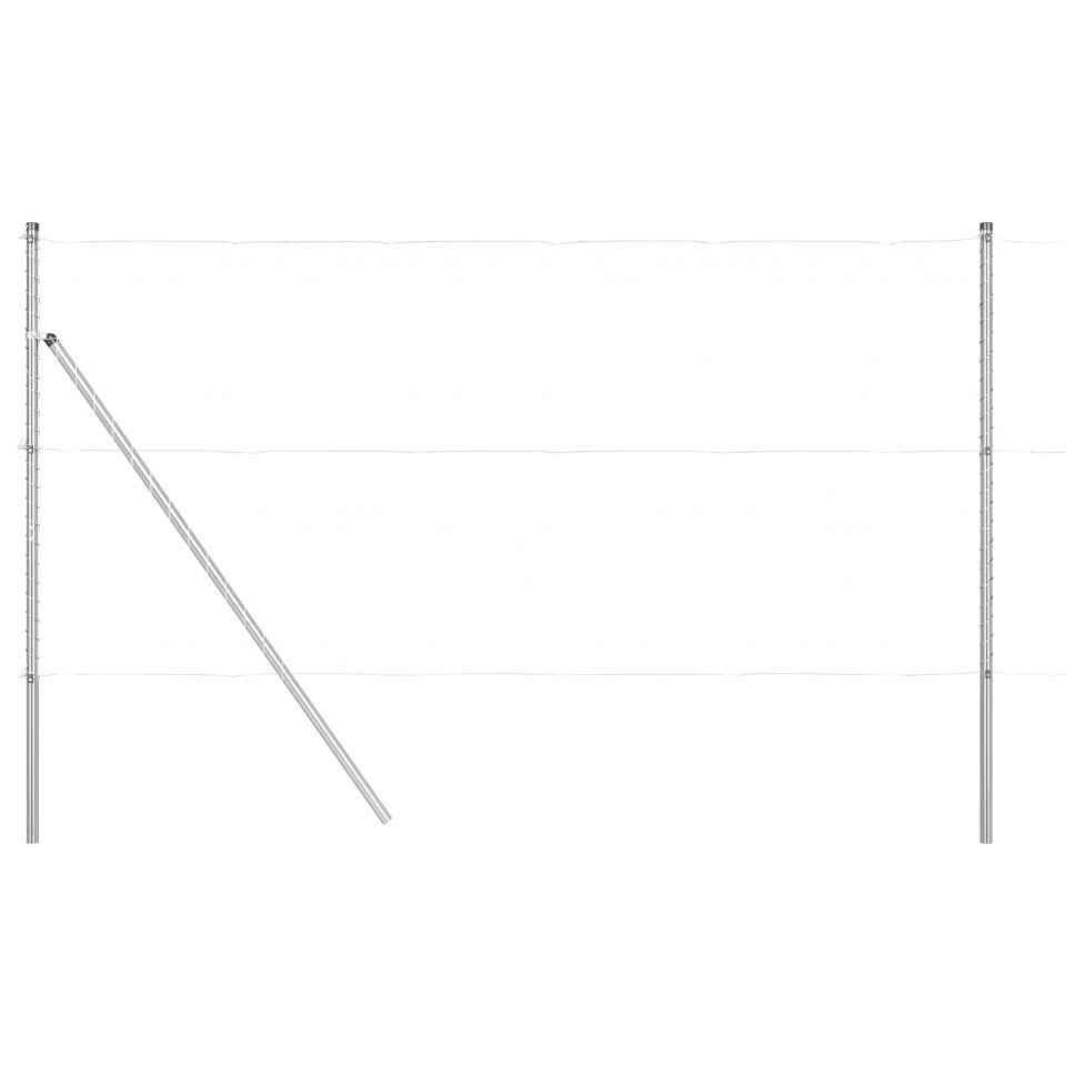 Stâlpi Fencing 26 buc Ø32 mm 200 cm Oțel galvanizat - 3 | YEO