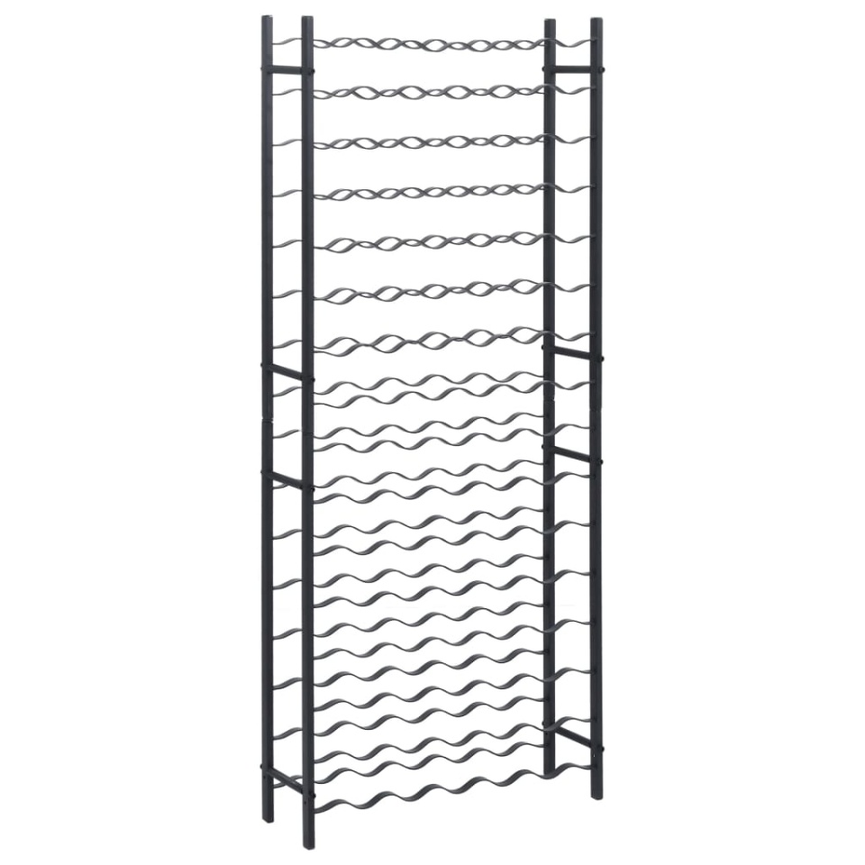 Suport de vin pentru 96 de sticle, negru, fier - 1 | YEO