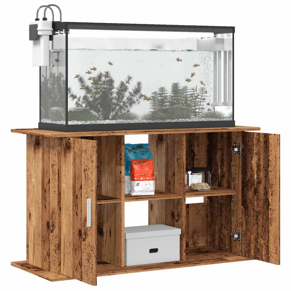 Suport pentru acvariu, lemn vechi, 101x41x58 cm, lemn prelucrat - 2 | YEO