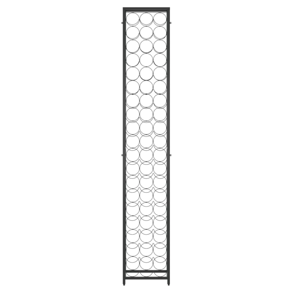 Suport sticle vin 57 de sticle, negru 34x18x200 cm fier forjat - 2 | YEO