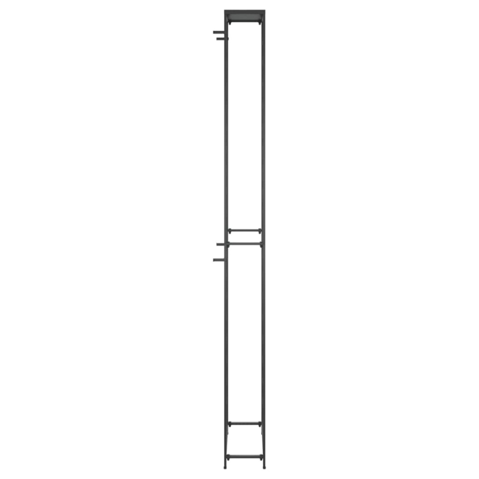 Suport sticle vin, 95 de sticle negru 54x18x200 cm fier forjat - 3 | YEO