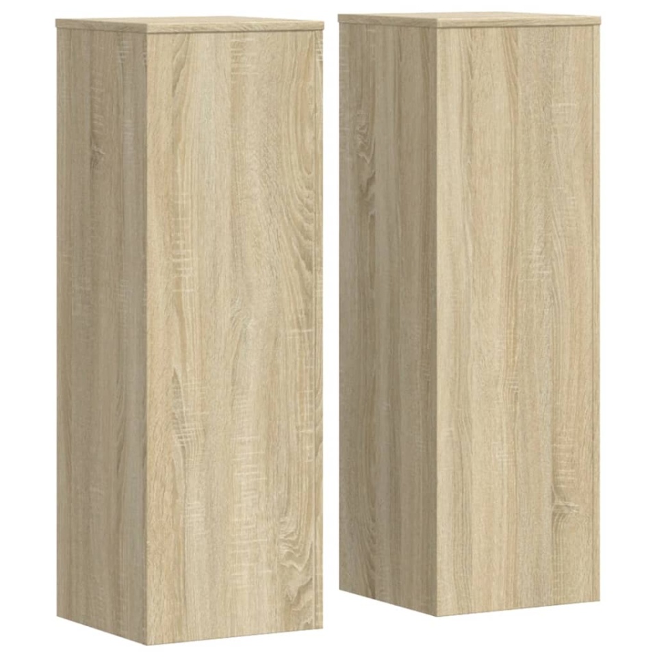 Suporturi plante 2 buc stejar sonoma 33x33x100cm lemn prelucrat - 1 | YEO