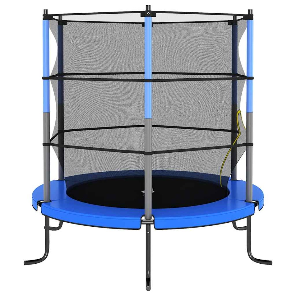 Trambulină cu plasă de siguranță, albastru, 140x160cm, rotund - 2 | YEO