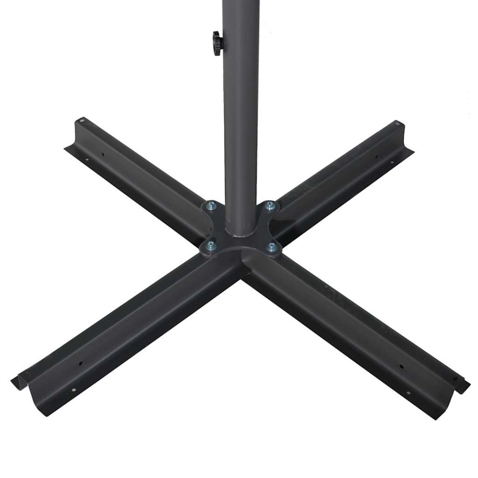 Umbrelă soare de exterior cu stâlp aluminiu gri taupe 600 cm - 3 | YEO