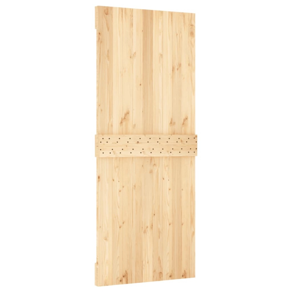 Ușă glisantă cu set de feronerie 85x210 cm, lemn masiv de pin - 3 | YEO