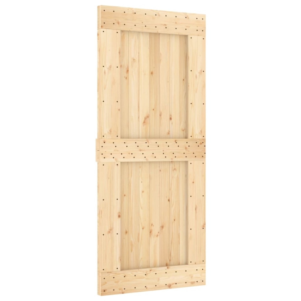 Ușă glisantă cu set feronerie, 90x210 cm, lemn masiv de pin - 2 | YEO