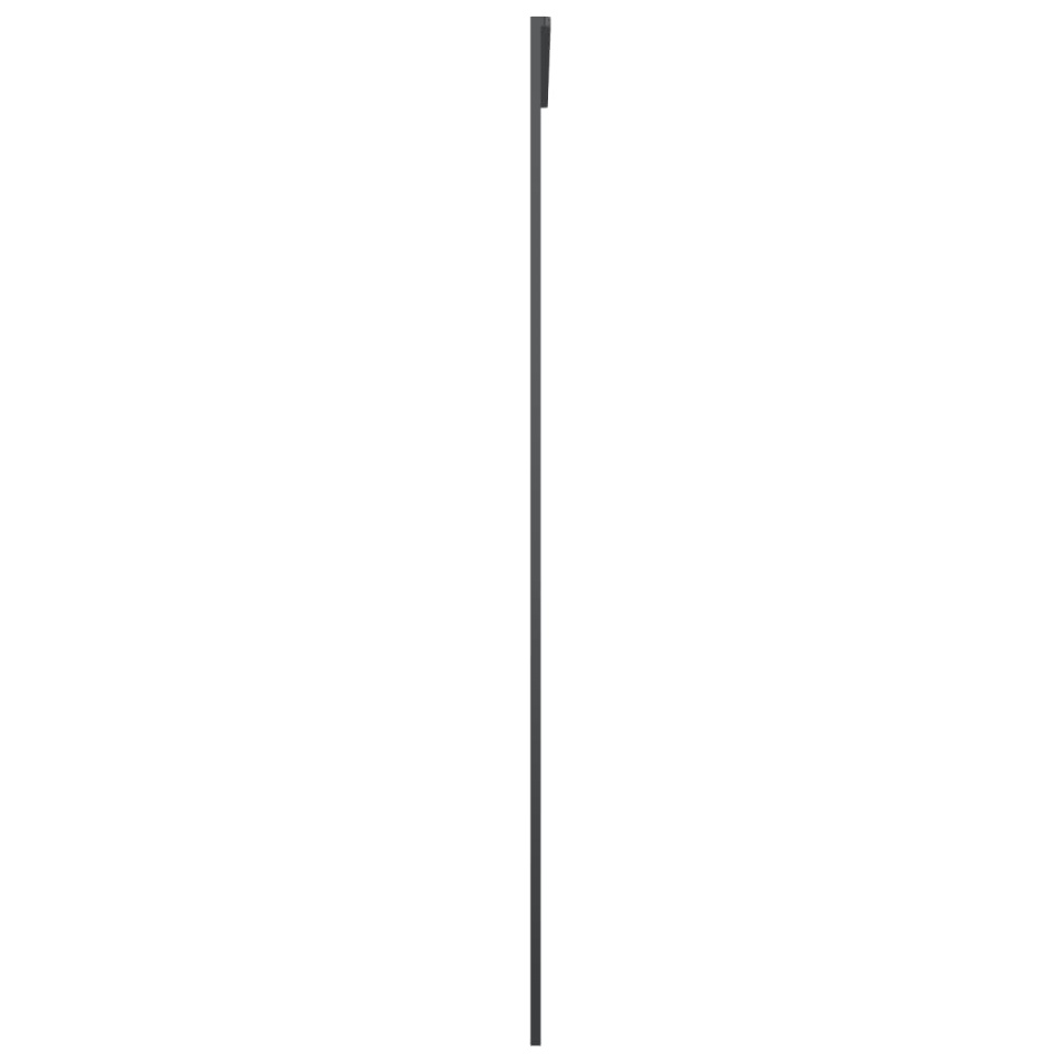 Ușă glisantă, negru, 90x205 cm, sticlă ESG și aluminiu - 3 | YEO