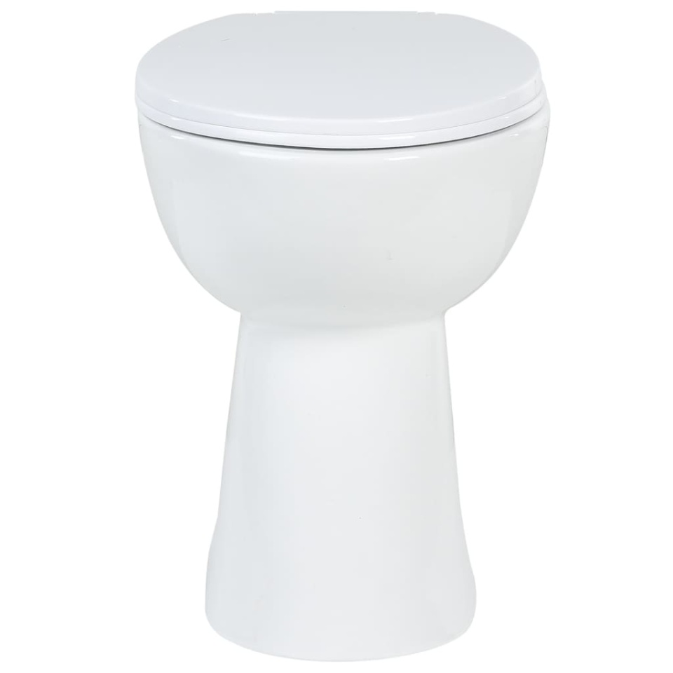 Vas WC fără ramă, închidere silențioasă, + 7 cm, alb, ceramică - 3 | YEO
