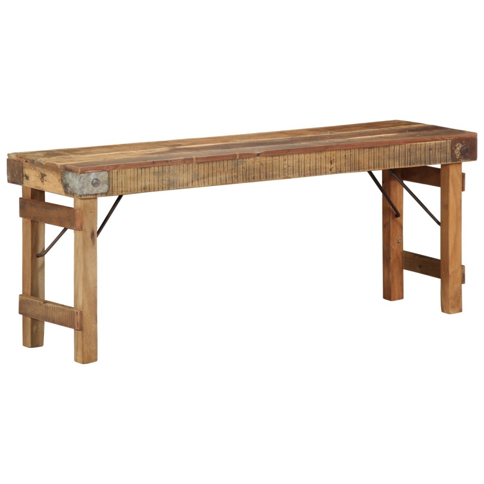 Banca 110x35x46 cm din lemn masiv recuperat