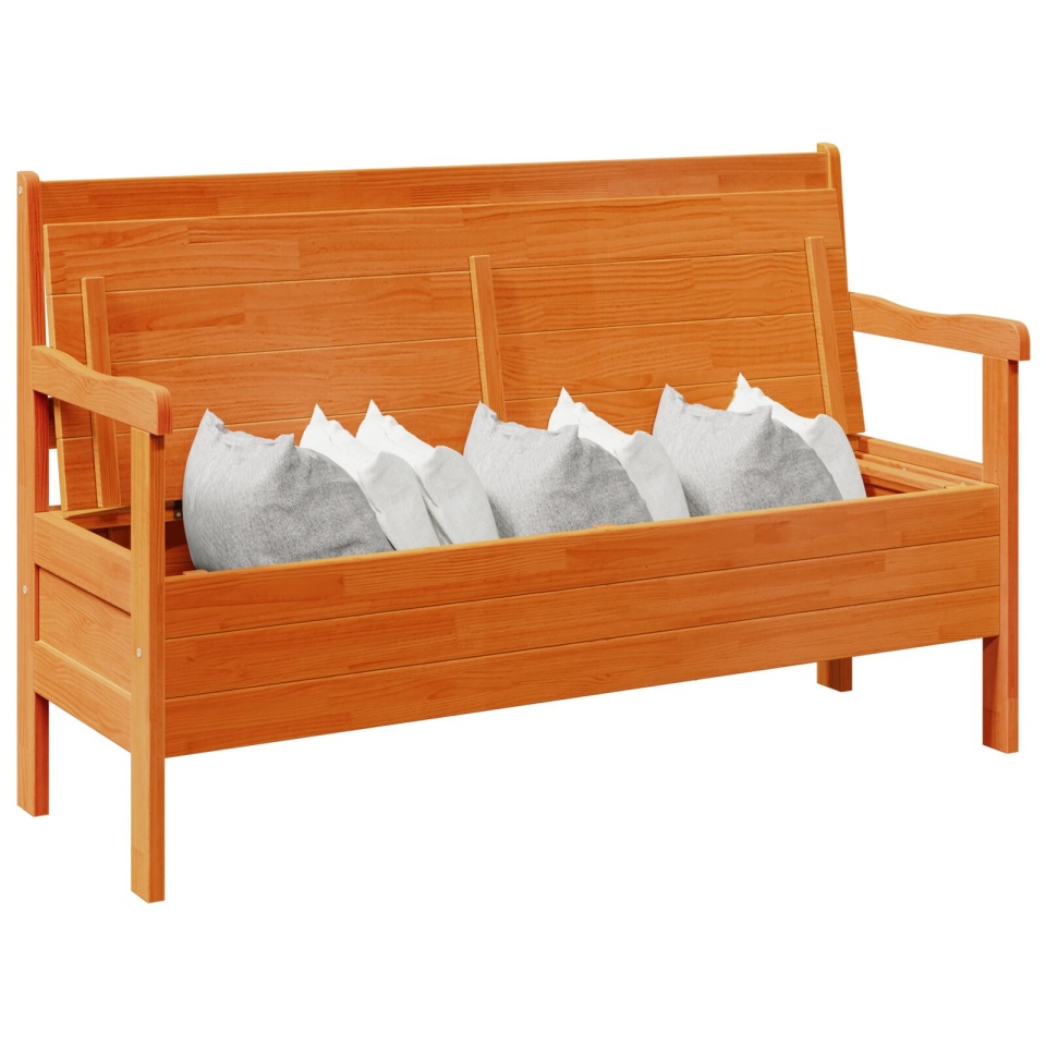 Bancă de exterior din acacia 119x76x44 cm din lemn solid de pin - 2 | YEO