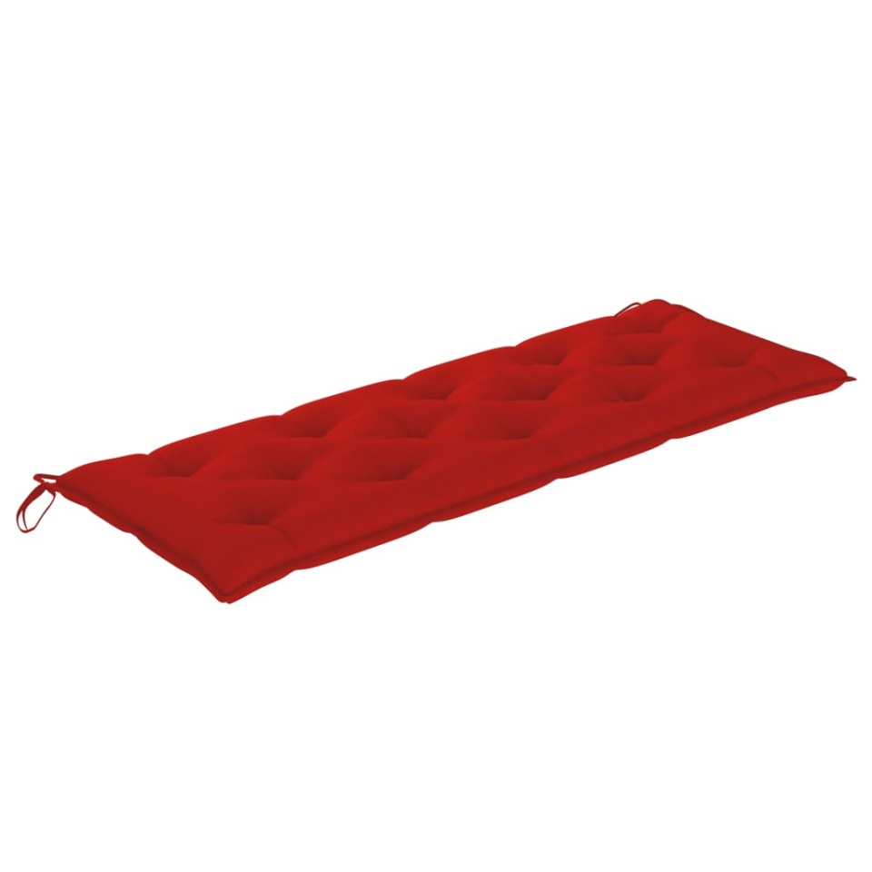 Bancă de grădină stivuibilă cu pernă, 159 cm, lemn masiv tec - 1 | YEO