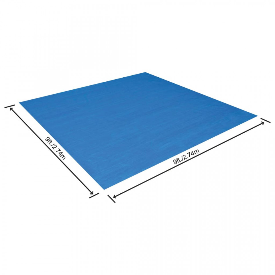 Bestway Pânză de sol pentru piscină Flowclear, 274x274 cm - 1 | YEO