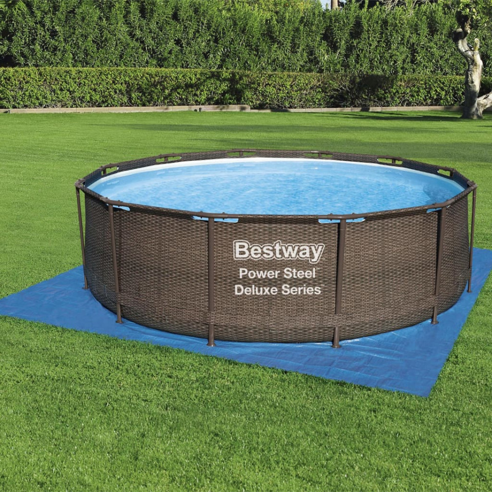 Bestway Pânză de sol pentru piscină Flowclear, 396 x 396 cm - 2 | YEO