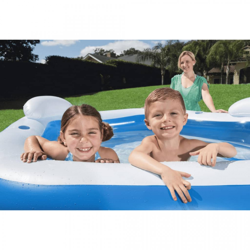 Bestway Piscină Family Fun, 213x206x69 cm - 4 | YEO