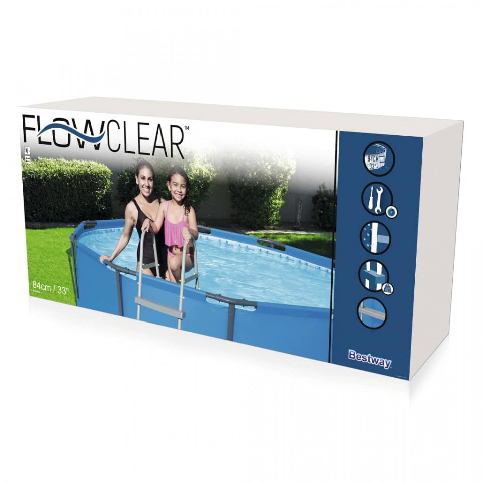 Bestway Scară piscină cu 2 trepte Flowclear, 84 cm, 58430 - 3 | YEO