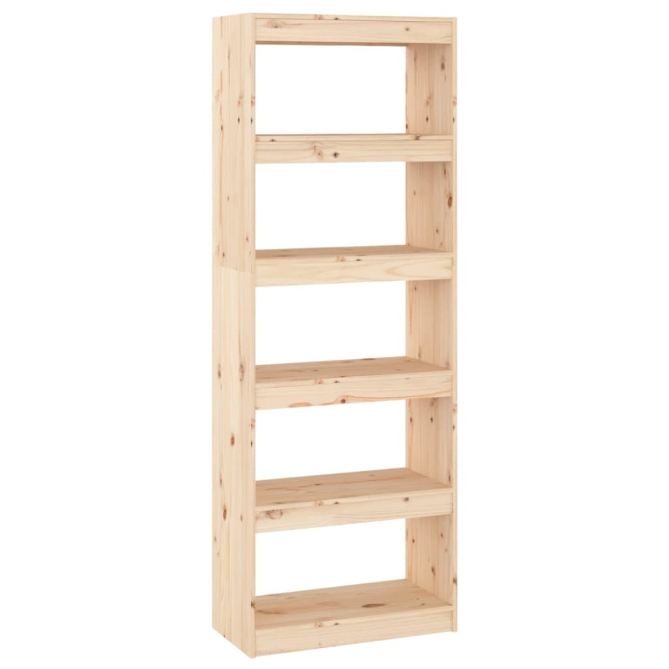 Bibliotecă/Separator cameră, 60x30x167,5 cm, lemn masiv pin - 1 | YEO