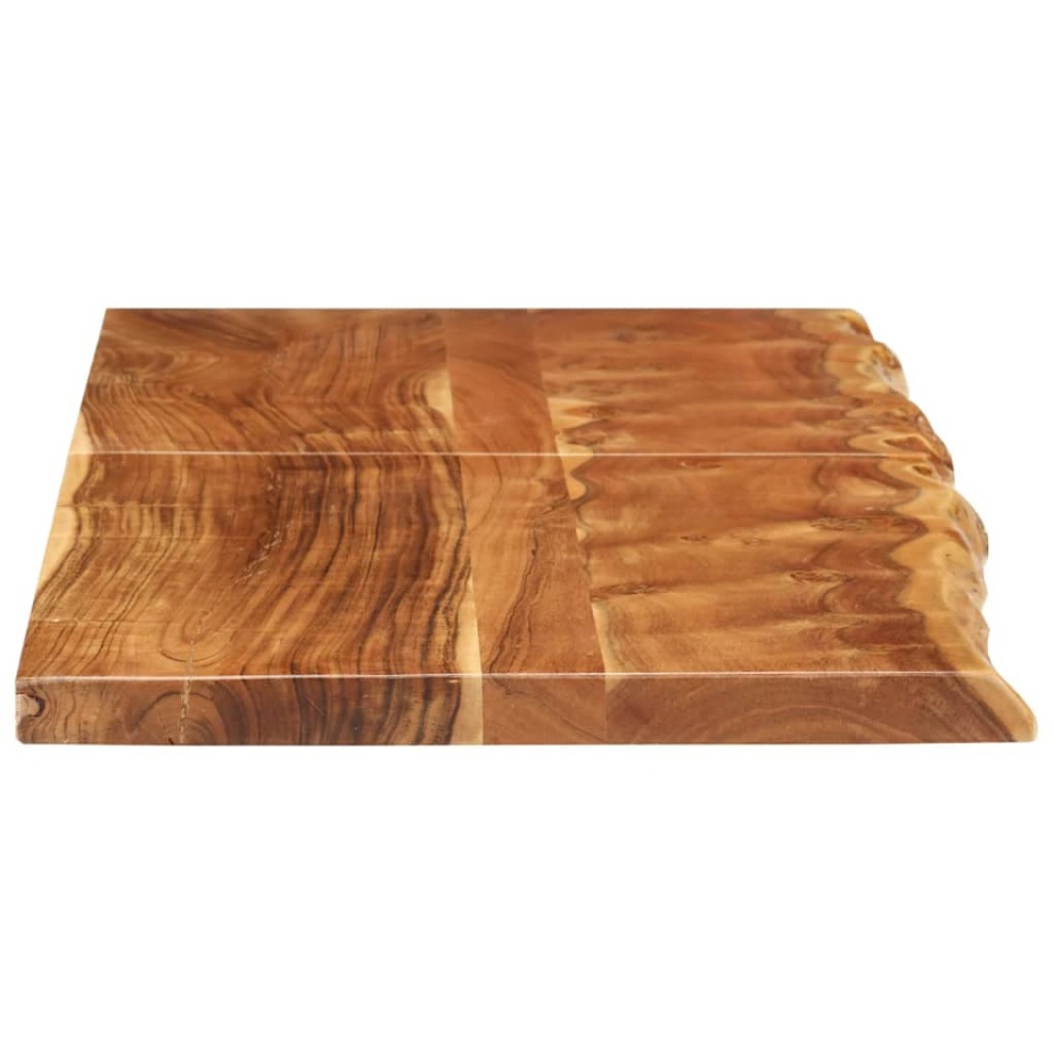 Blat lavoar de baie, 140x52x3,8 cm, lemn masiv de acacia - 3 | YEO