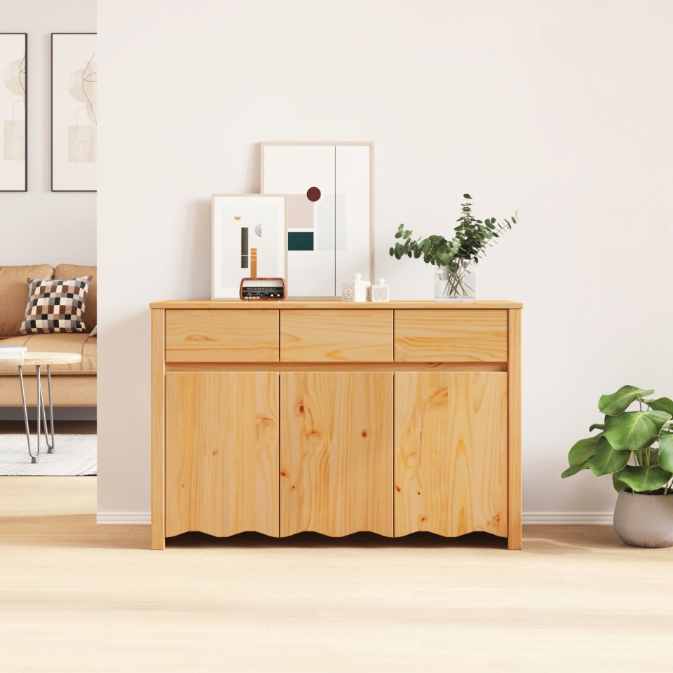Bufet DRAMMEN 114x43x75,5 cm Lemn Masiv de Pin - 3 | YEO