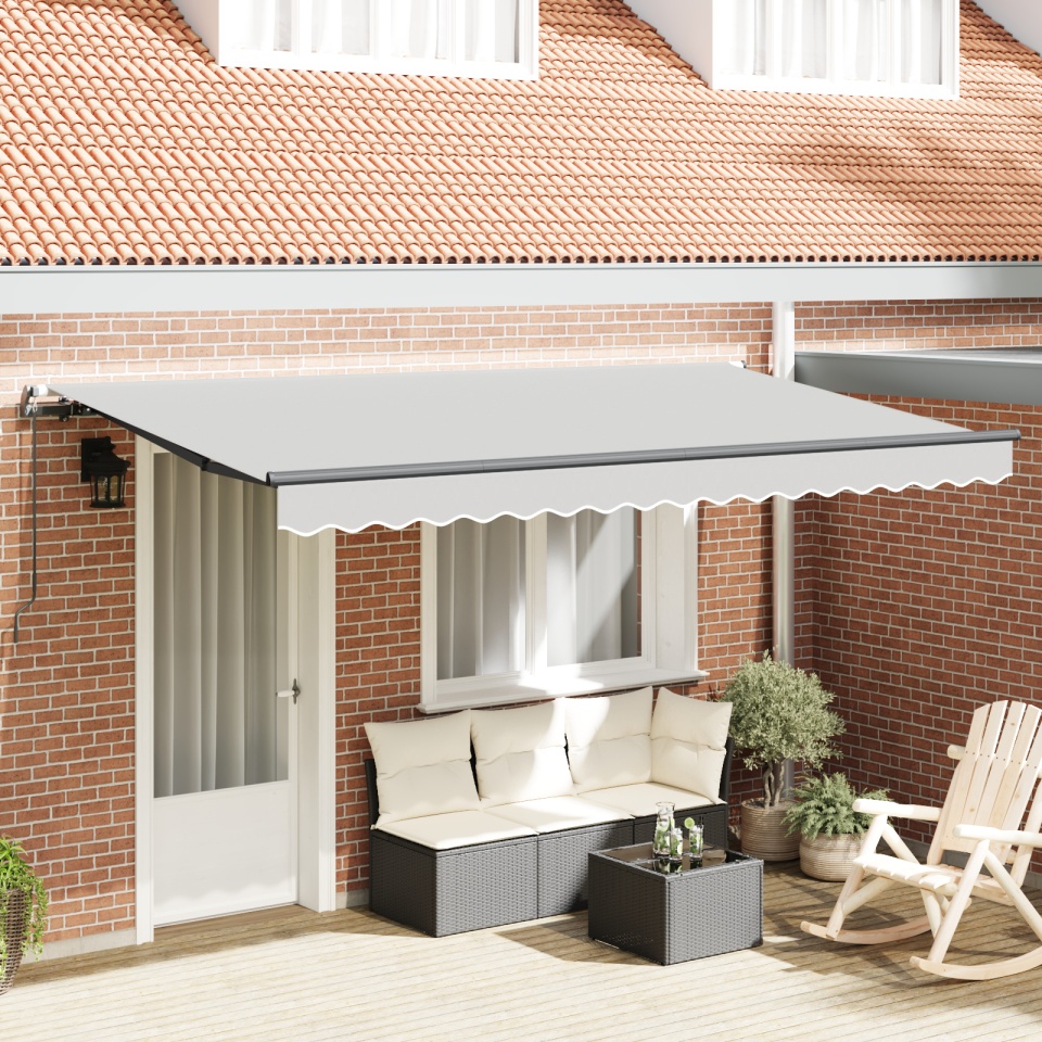 Cadru de copertină retractabil manual 4x2 cm metal