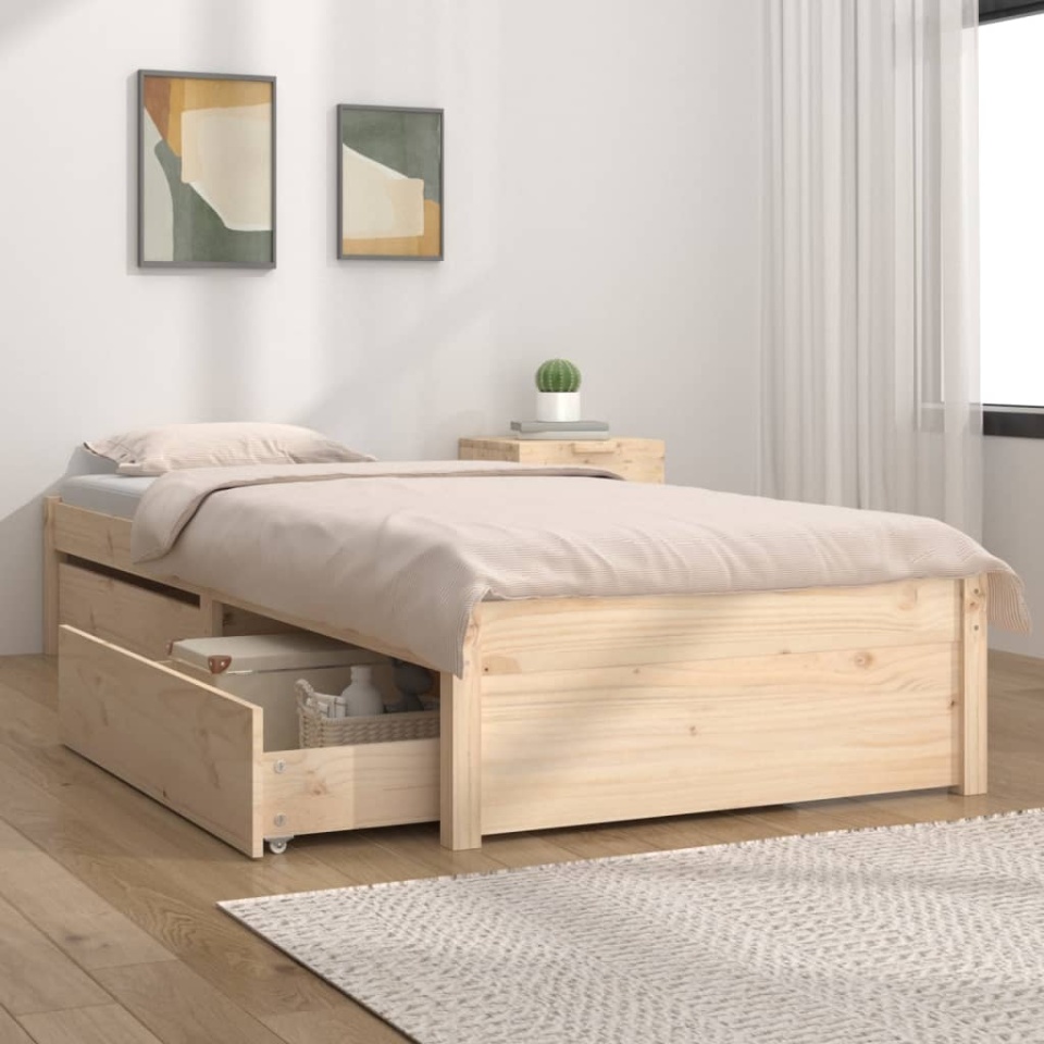 Cadru de pat cu sertare Single, 90x190 cm