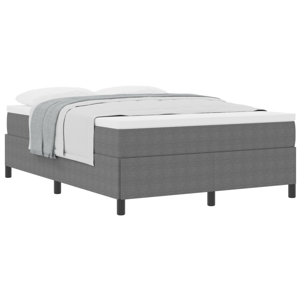 Cadru de Pat Gri Deschis 160x200 cm Din Material Corduroy - 1 | YEO