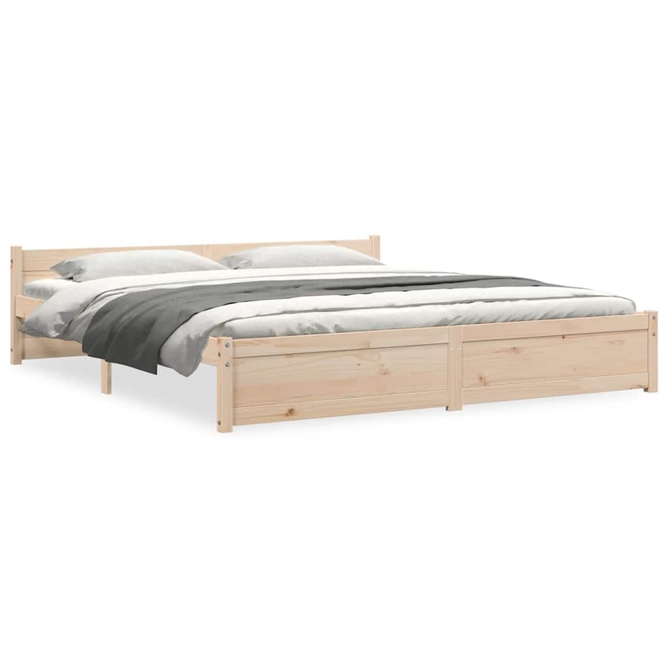 Cadru de pat Super King, 180x200 cm, lemn masiv - 1 | YEO