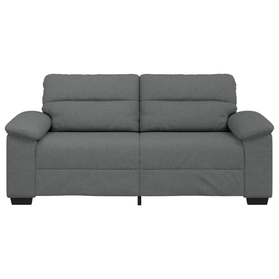 Canapea cu 2 locuri, țesătură gri închis, 140 cm - 3 | YEO