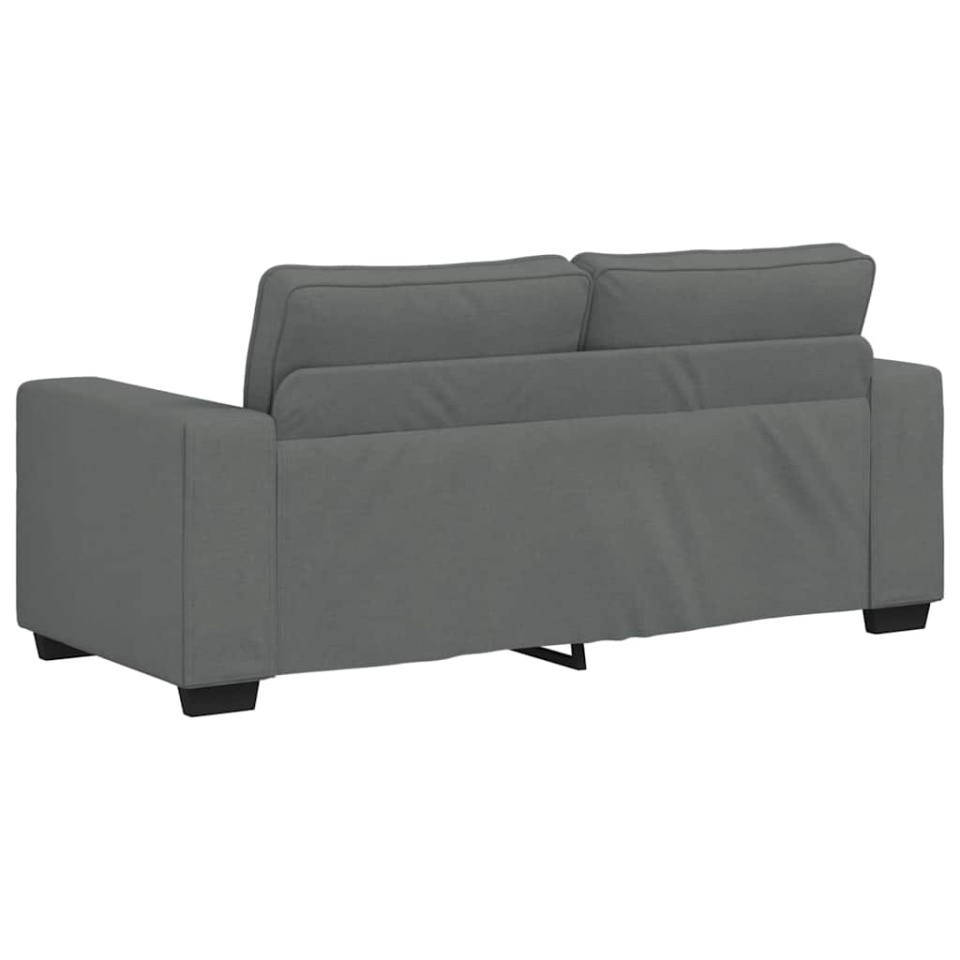 Canapea cu 2 locuri, țesătură gri închis, 140 cm - 4 | YEO