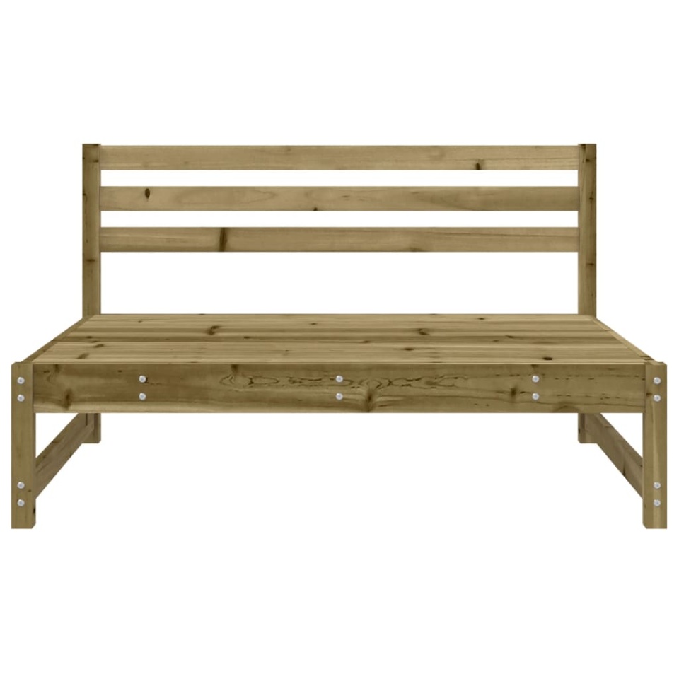Canapele de mijloc grădină 2 buc. 120x80cm lemn pin impregnat - 3 | YEO
