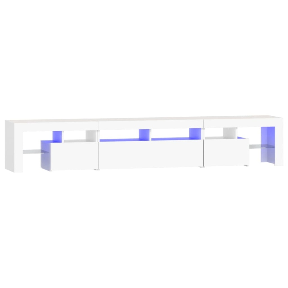 Comode TV cu lumini LED, alb2，30x36,5x40 - 1 | YEO