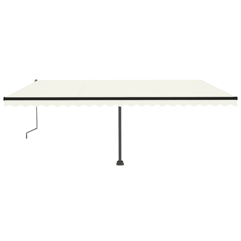Copertină autonomă retractabilă automat, crem, 500x350 cm - 2 | YEO
