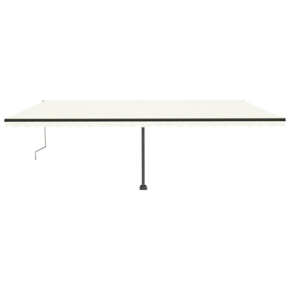Copertină autonomă retractabilă automat, crem, 600x350cm - 3 | YEO