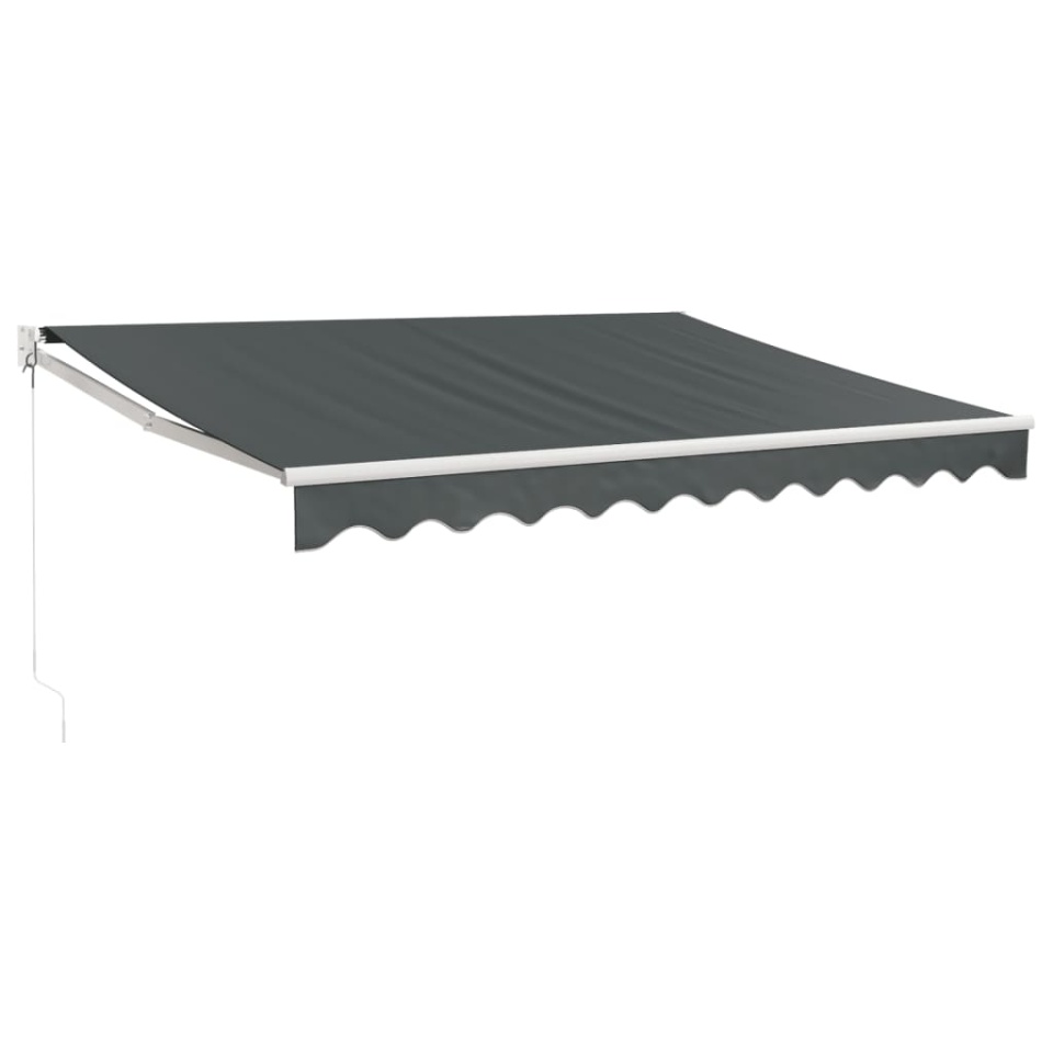 Copertină retractabilă, antracit, 3x2,5 m, textil și aluminiu - 1 | YEO