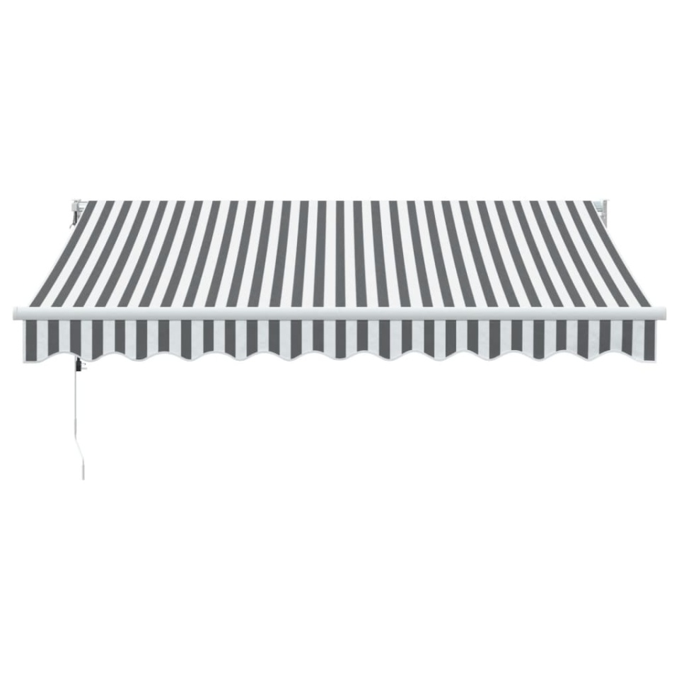 Copertină retractabilă antracit/alb, 3x2,5 m, textil/aluminiu - 2 | YEO