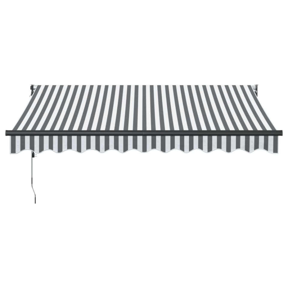 Copertină retractabilă antracit/alb, 3x2,5 m, textil/aluminiu - 2 | YEO