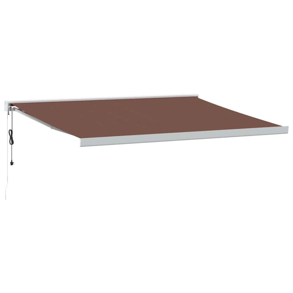 Copertină retractabilă automat, maro, 400x300 cm - 1 | YEO