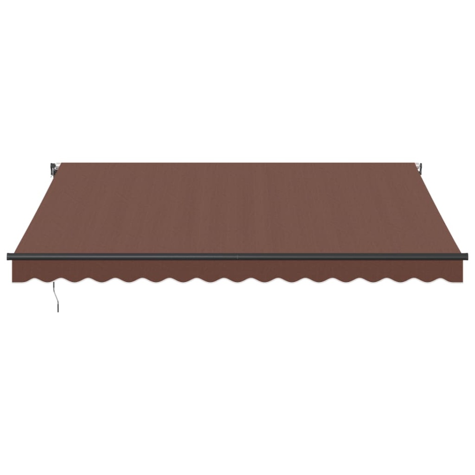 Copertina retractabilă automat, maro, 400x350 cm - 2 | YEO