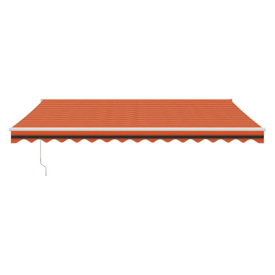 Copertina retractabilă automată, portocaliu și maro, 4x3 m - 2 | YEO